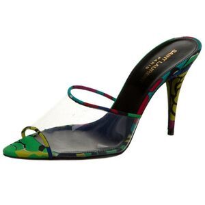 Saint Laurent printed PVC Heels